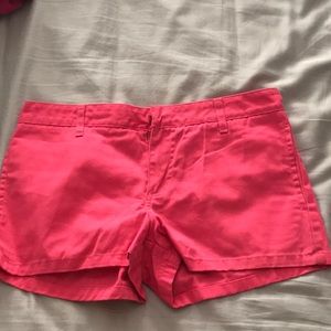 Bright pink dickies shorts